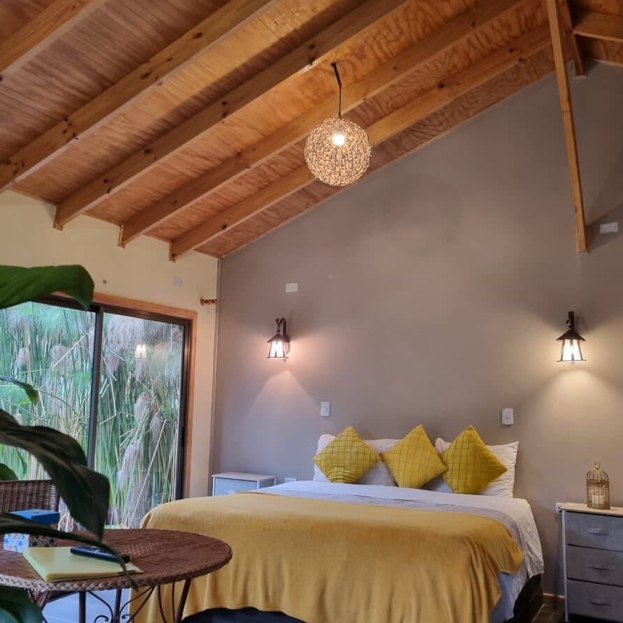 Cabaña Premium — dormitorio