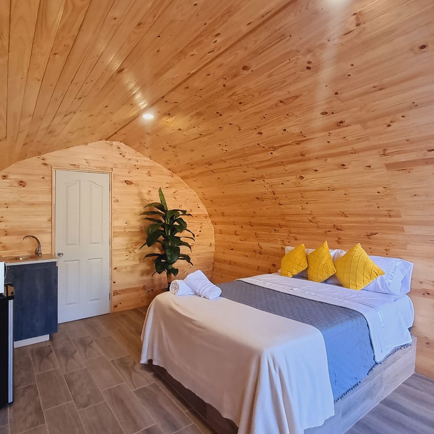 Tiny House con tinaja Olmué — detalle del diseño en arco